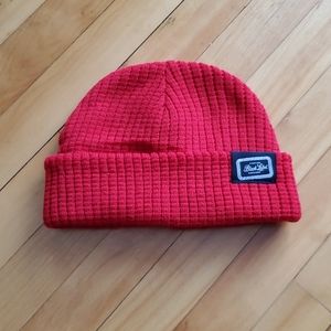 5$ ADD ON Black label red beanie